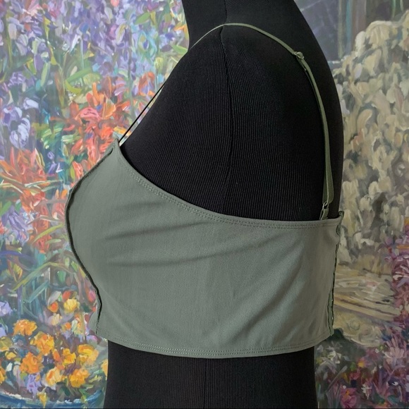 Free People Eye-Hook Seamed Bralette NWOT - Picture 3 of 7